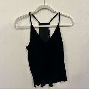 Cute Black Abercrombie & Fitch velvet Top